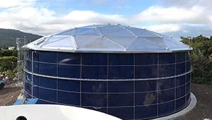 Glas - gesmolten - met - staal tank voor glas bekleed wateropslagproject in Australië 4