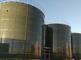 Glas - gesmolten - met - staal tank voor landbouwwaterbehandelingsproject in Ecuador 5