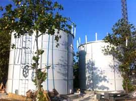 Glas - gesmolten - met - staal tank voor landbouwwaterbehandelingsproject in Ecuador 6