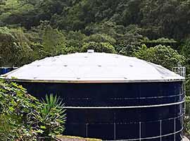 Glas - gesmolten - met - staal tank voor landbouwwaterbehandelingsproject in Ecuador 7