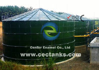 Donkergroen glas gesmolten stalen tanks voor biogas digester, CSTR, AF met biogashouder opslag dubbel membraan systeem