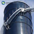 Glanzenglas - gesmolten - tot - staal tanks als graanopslag silo's voor maïs en zaden opslag