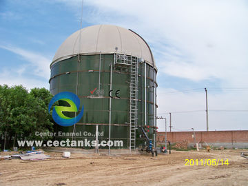 1 -4MW Biogascentrale EPC Turnkey BOT BTO Project Service met Glass Fused To Steel Storage Tanks