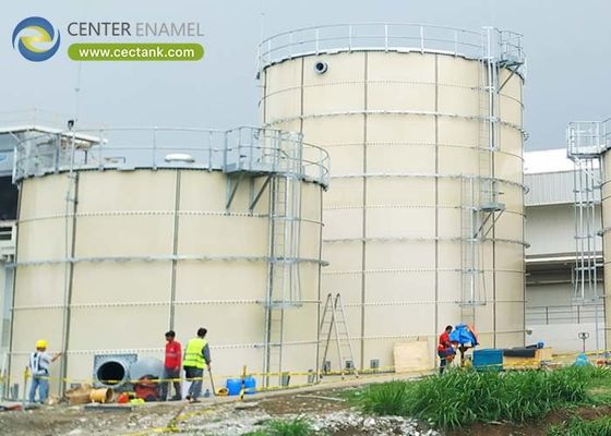 Corrosiebestendigheid 20 m3 Epoxy-gecoate stalen tanks voor afvalwater project