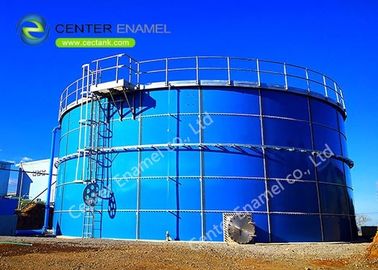 Corrosiebestendige gespannen stalen biogasopslagtanks met glas - gesmolten - aan - stalen dak