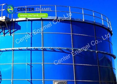 Glas gesmolten met staal, gespannen biogasopslagruimte met UV-bestendige coating