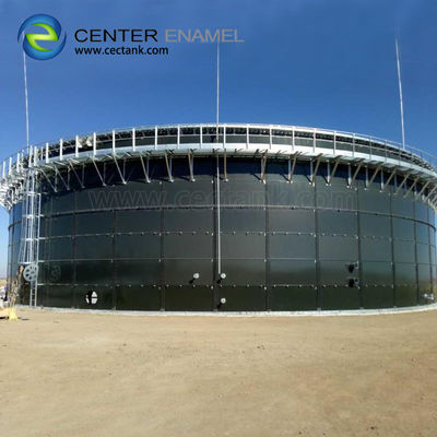 Biogasfermentatietanks met een glazen bekleding van staal voor afvalwaterzuiveringsinstallaties