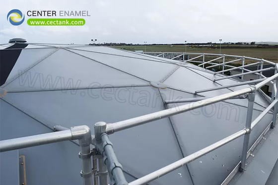 Corrosiebestendige aluminiumkoepel daken voor watervoorziening en afvalwaterzuiveringsinstallaties
