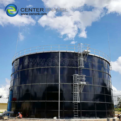 De glanzende Leachate Tanks van het het Staal Chemische Afvalwater van Opslagtanks Vastgeboute