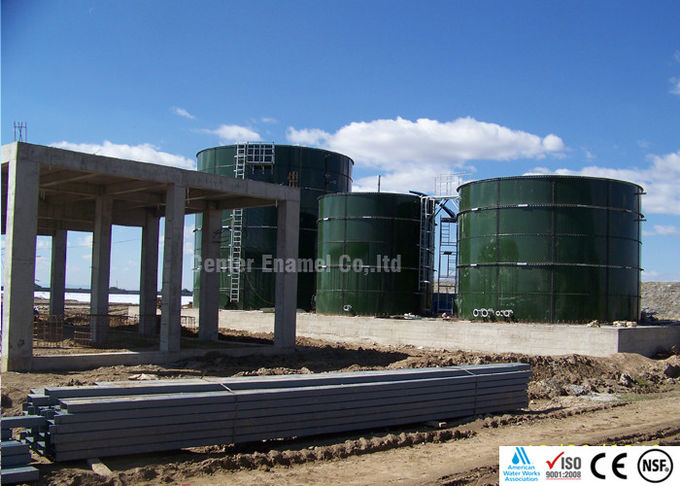 Enamelcoating afvalwatertank met korte bouwtijd en lage onderhoudskosten 0