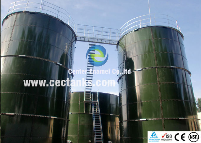 6.0Mohs hardheid Glas gesmolten staaltanks voor de opslag van kippenmest bij de productie van biogas 1