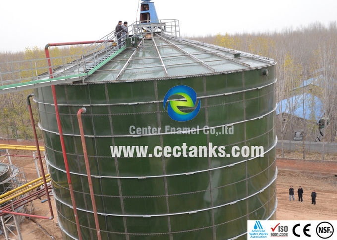 Uitstekende corrosiebescherming Glas beklede stalen tanks voor wateropslag PH 1-14 0