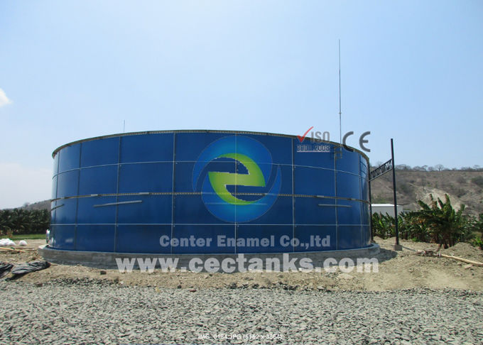 Anti-corrosie glas gesmolten stalen tanks voor biogasopslag met harde geëmailleerde stalen platen 0