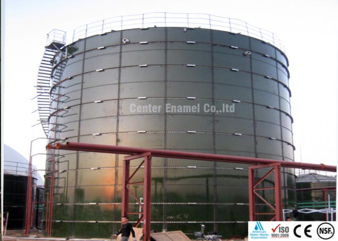 Anaërobe biogasverwarmer, biogasopslagbank met driefaseseparator 0