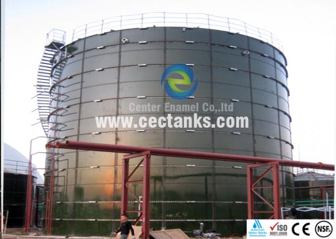 Glas gesmolten in staal industriële watertanks / 10000 liter staal watertanks 0