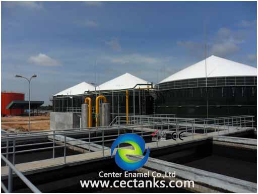 20 m3 capaciteit GFS tank afvalwaterzuiveringsinstallaties WWTP voor industrieel en gemeentelijk project 1
