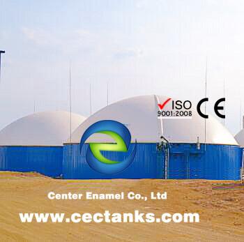 Glas - gesmolten - met - staal tank / biogas opslag tank met hoge luchtdichtheid 0