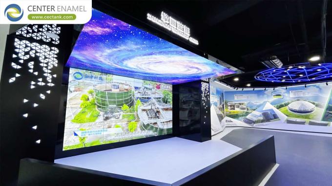 laatste bedrijfsnieuws over Grote opening van de nieuwe productiebasis van Center Enamel: baanbrekende innovatie in de bolted tank-industrie  11