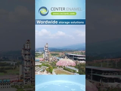 Centrale glazen glazen stalen tanks voor het opslaan van drinkwater