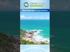 Glas gesmolten met staal afvalwatertanks met een levensduur van 30 jaar