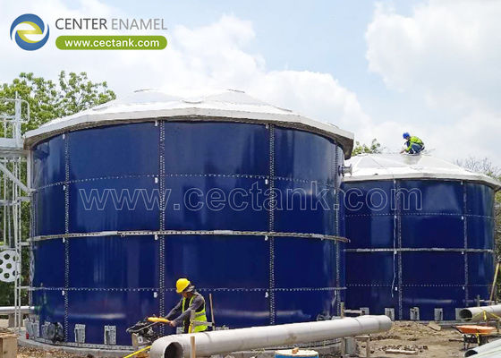 Prachtige uitstraling en gemakkelijk te demonteren afvalwatertank met AWWA D103 ontwerpstandaard