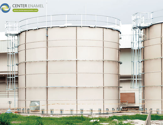 Afvalwaterzuivering Epoxy-gecoate tanks met PH-bereik 1-14 Meer dan 30 jaar levensduur