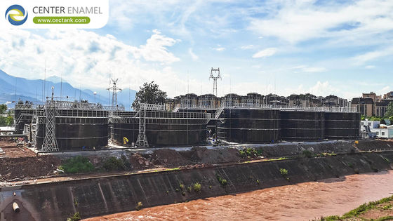 Optimalisatie van de installatie en de bouwefficiëntie Bolted Steel Tanks As Aquaculture Farming Tanks