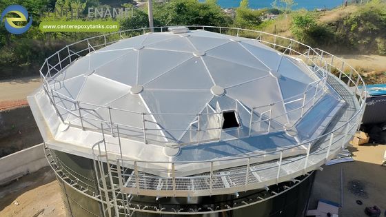 Duurzaam geodetisch dak van aluminium voor drinkwatertanks