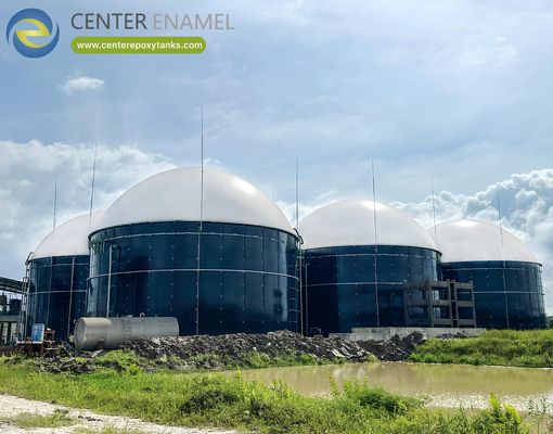 milieuvriendelijke biogashouders met dubbele membraan voor landbouwprojecten met biogas