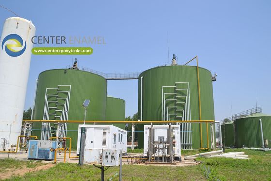 Maximalisering van de biogas-efficiëntie Dubbelmembraan daken voor anaërobe verteringstanken van roestvrij staal