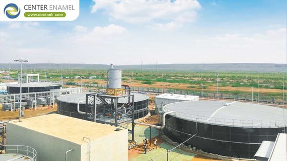 Grootschalige met glas beklede wateropslagtanks met aluminium dak: voldoet aan wereldwijde normen