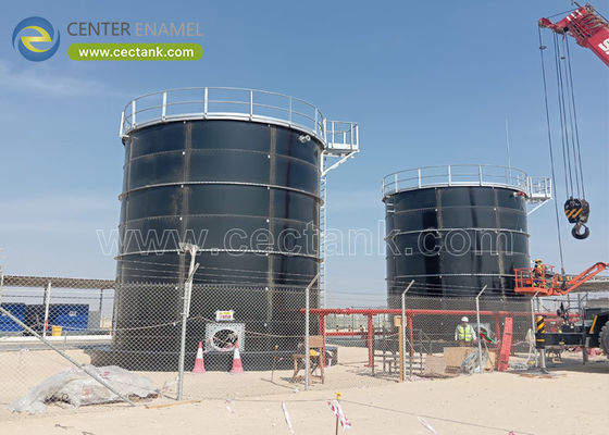 Fabrieksgecoate gespannen stalen leachatopslagtanks: conform AWWA-normen voor superieure prestaties