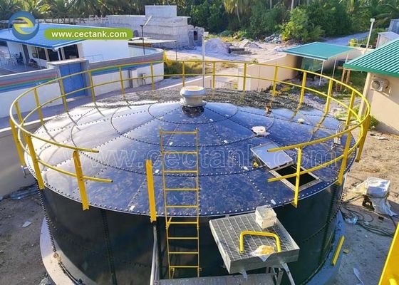 Corrosiebestendige gespannen stalen biogasopslagtanks met glazen met staal samengevoegd dak: de ideale oplossing voor anaërobe verteringssystemen