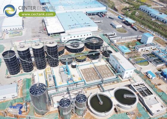Glas gesmolten in staal industriële watertanks voor Coca-Cola afvalwaterzuiveringsinstallatie