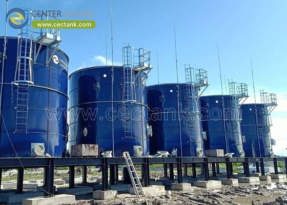 GLS leachatopslagtanks voor stortplaatsen en afvalwaterzuiveringsprojecten