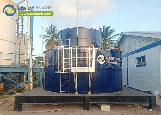 Glasgevoerde stalen afvalwatertanks voor huishoudelijke afvalwaterzuiveringsinstallaties