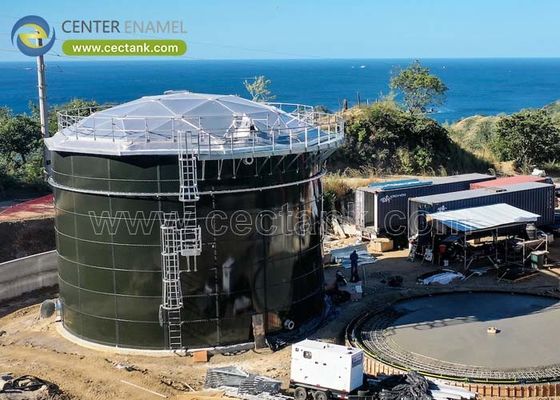 NSF 61 Glasgevoerde stalen wateropslagtanks voor vloeibare en droge bulkopslag