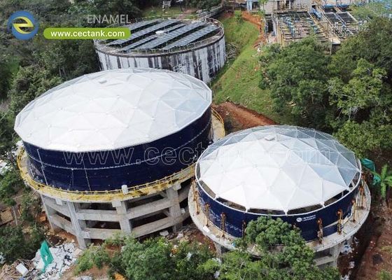 Center Enamel kan aluminium daken leveren voor Mongoolse olieopslagtanks