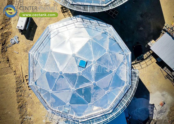 Verbetering van de veiligheid en duurzaamheid: Centrum-glazuur van Aluminium Dome-dakken voor Zwitserland Ruwe olieopslagtanks