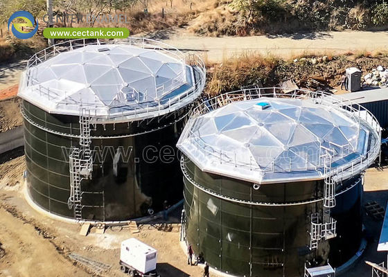 Verbetering van duurzaamheid en efficiëntie: Centrum-glazuur aluminium koepel daken voor Botswana ruwe olie opslagtanks