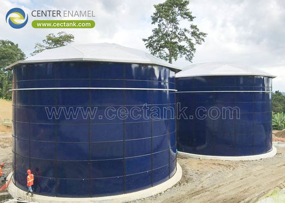 Centrale emaille kan aluminium koepel daken voor fusie gebonden epoxy tank te leveren