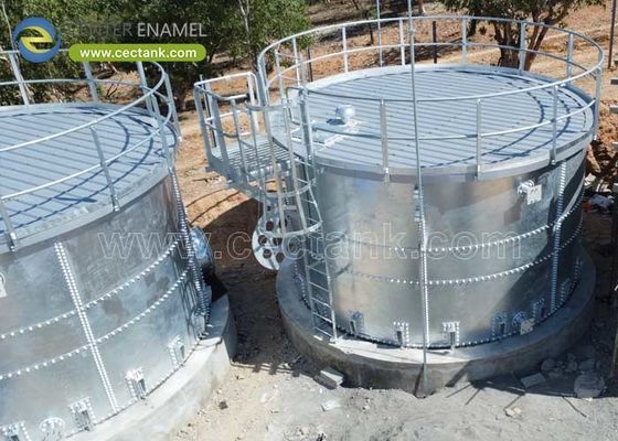 Hoogwaardige gegalvaniseerde stalen tanks als sproeiersysteem Waterreservoirs Centrum