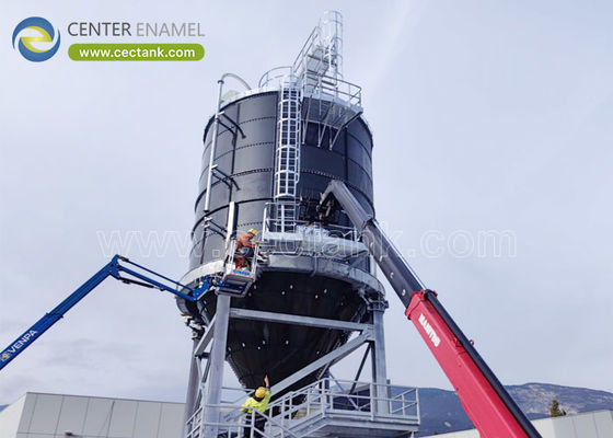Custom 100 000 liter glas-gesmolten-in-staal tank van het centrum glazuur uw ultieme silo oplossing