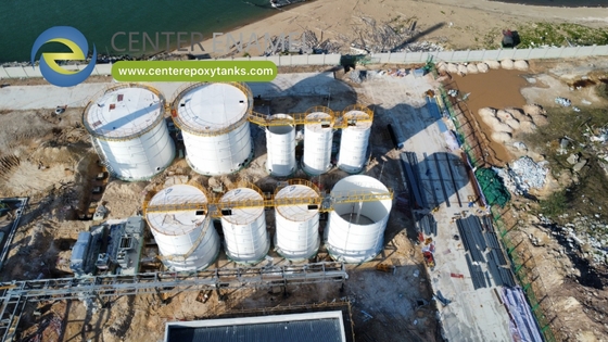 Epoxy-gecoate met stalen bouten beklede tanks voor drinkwater: veilig en schoon drinkwater