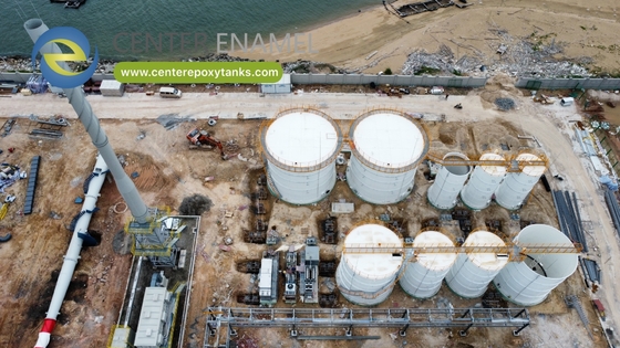 Epoxy-gecoate stalen geboltelde tanks voor siloopslag: bulkcontainer voor droge goederen
