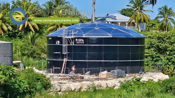 Epoxy-gecoate stalen gespannen tanks voor afvalwaterzuivering: modulaire systeemonderdelen