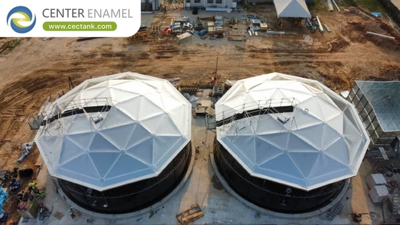 Aluminium Geodesische Koepeldaken voor Benzine Opslagtanks - Center Enamel