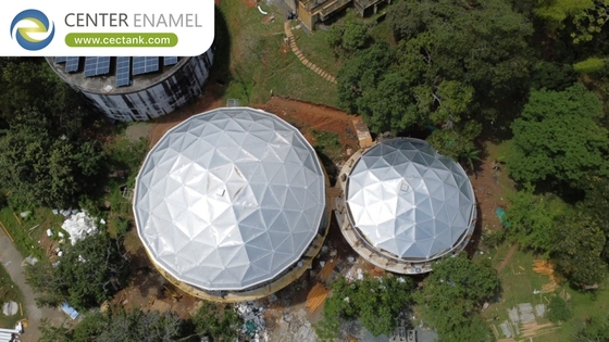 Aluminium Geodesische Koepeldaken voor Opslagtanks voor Ontvlambare Vloeistoffen - Center Enamel