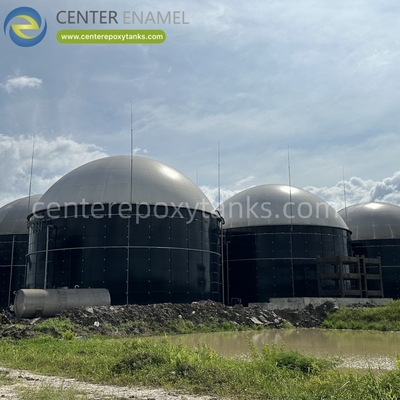 Dubbele membraandaken voor biogasinstallaties op boerderijen: Slaat biogas op van landbouwafval.