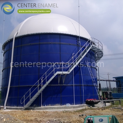 Dubbele membraandaken voor fermentatietanks voor voedselafval: Vangt biogas op van organisch voedselafval.